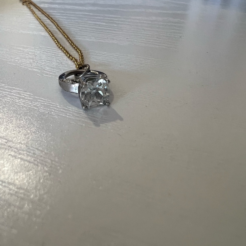 🎀Juicy Couture Engagement Ring Pendant Necklace - Picture 2 of 4